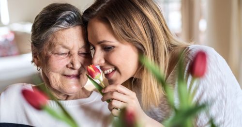 Senior Womans Day In Residential Care Home