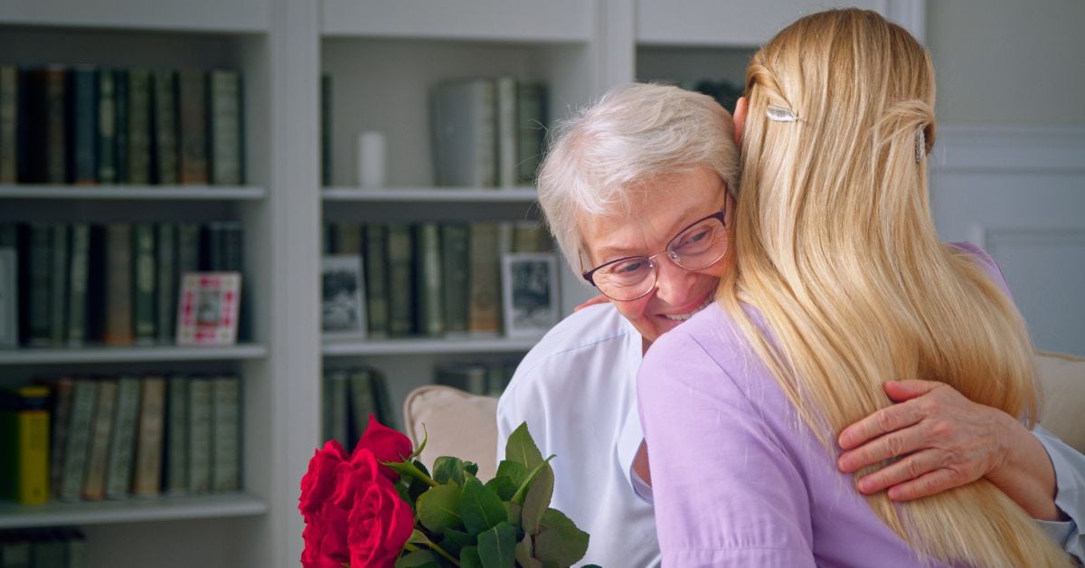 Senior Womans Day In Residential Care Home